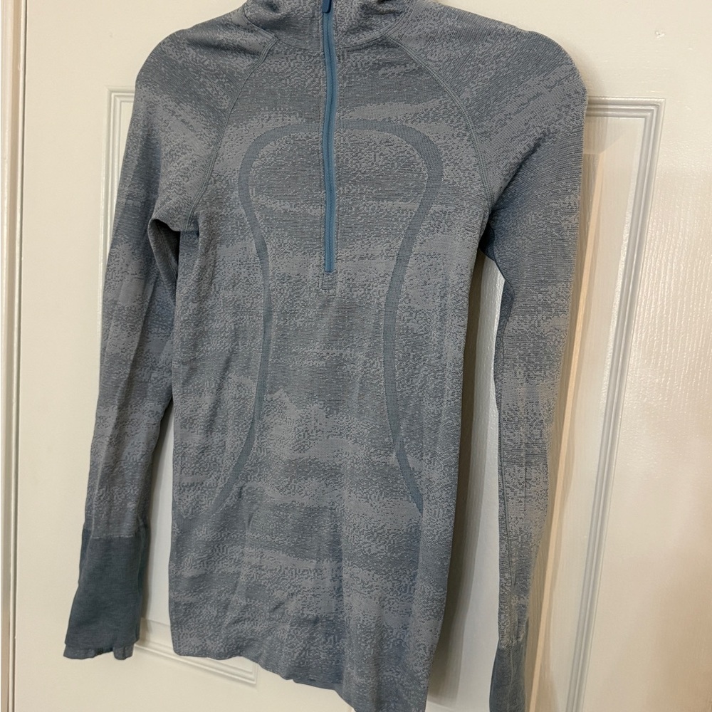 Lululemon Blue Quarter Zip Hoodie